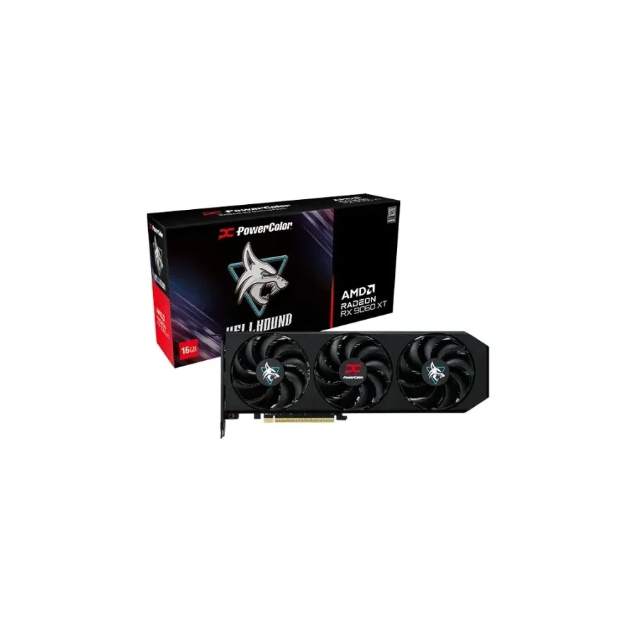 PowerColor Hellhound AMD Radeon RX 9060 XT 16GB GDDR6